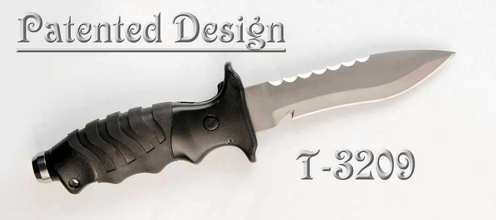 Thumbnail: SEA SWORD T-32 SERIES TITANIUM DIVE KNIFE WITH SHEATH AND NEOPRENE COVER
