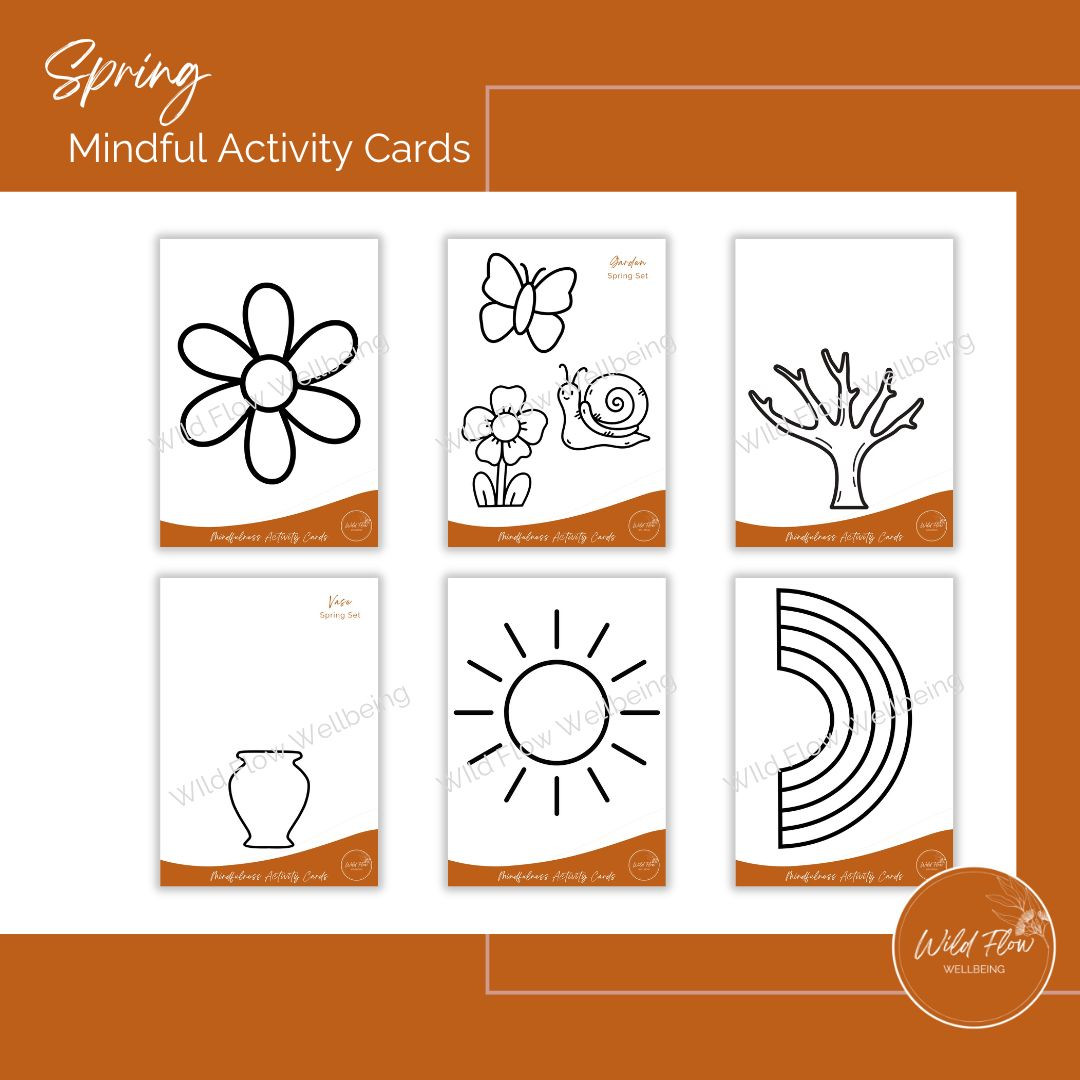 'Spring' Mindful Activity Cards Set of 6