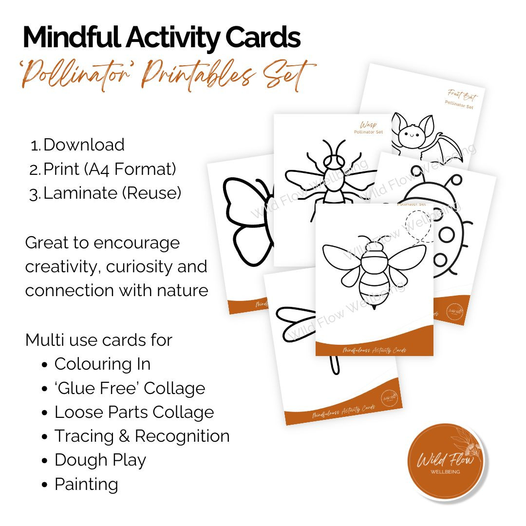 'Pollinator' Mindful Activity Cards Set of 6