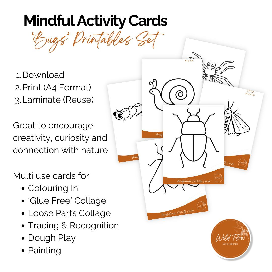 'Bugs' Mindful Activity Cards Set of 6
