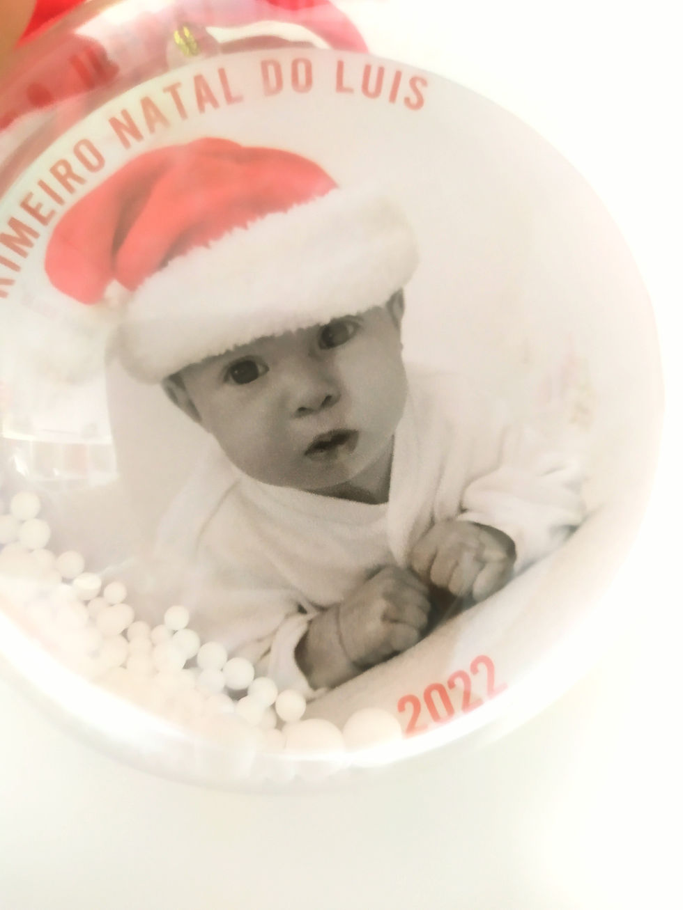 Miniatura: Bola de Natal com foto