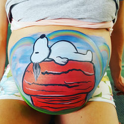 Pregnant Bump Snoopy
