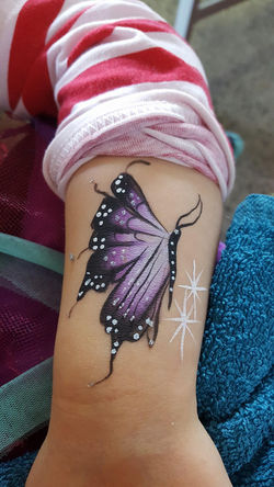 Purple Butterfly Arm