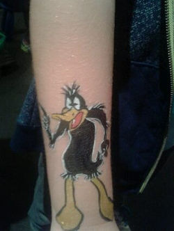 Daffy Duck Arm Paint