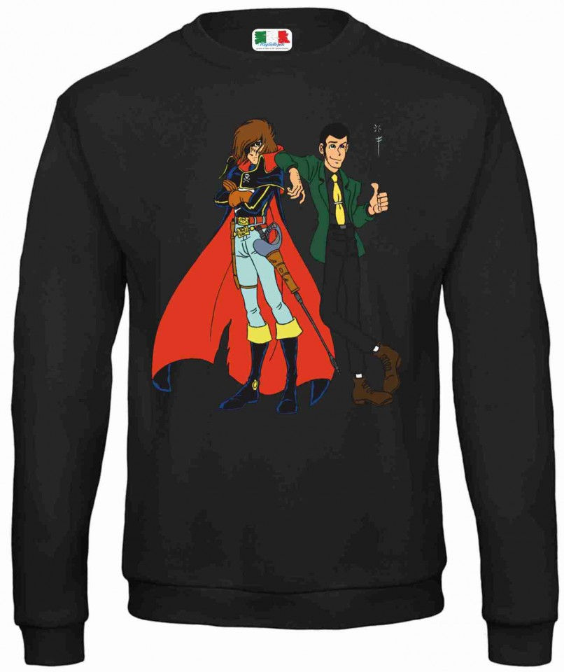 Felpa vestibilita' larga girocollo Fashion