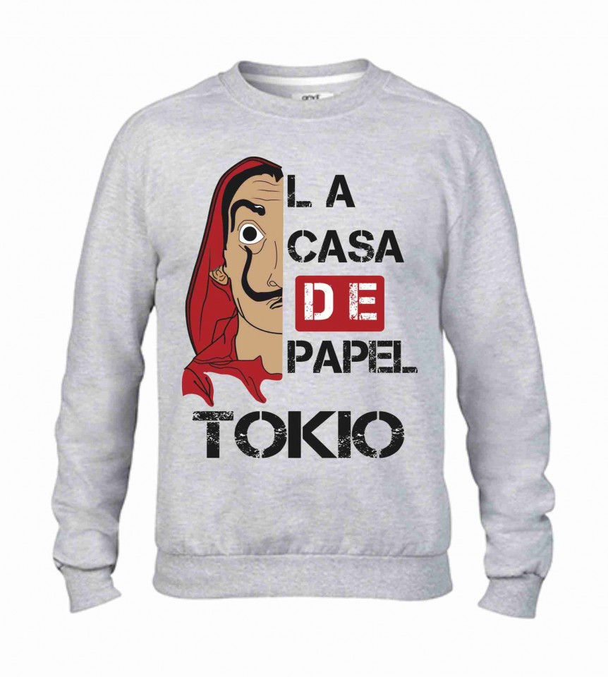 Felpa vestibilita' larga girocollo Fashion