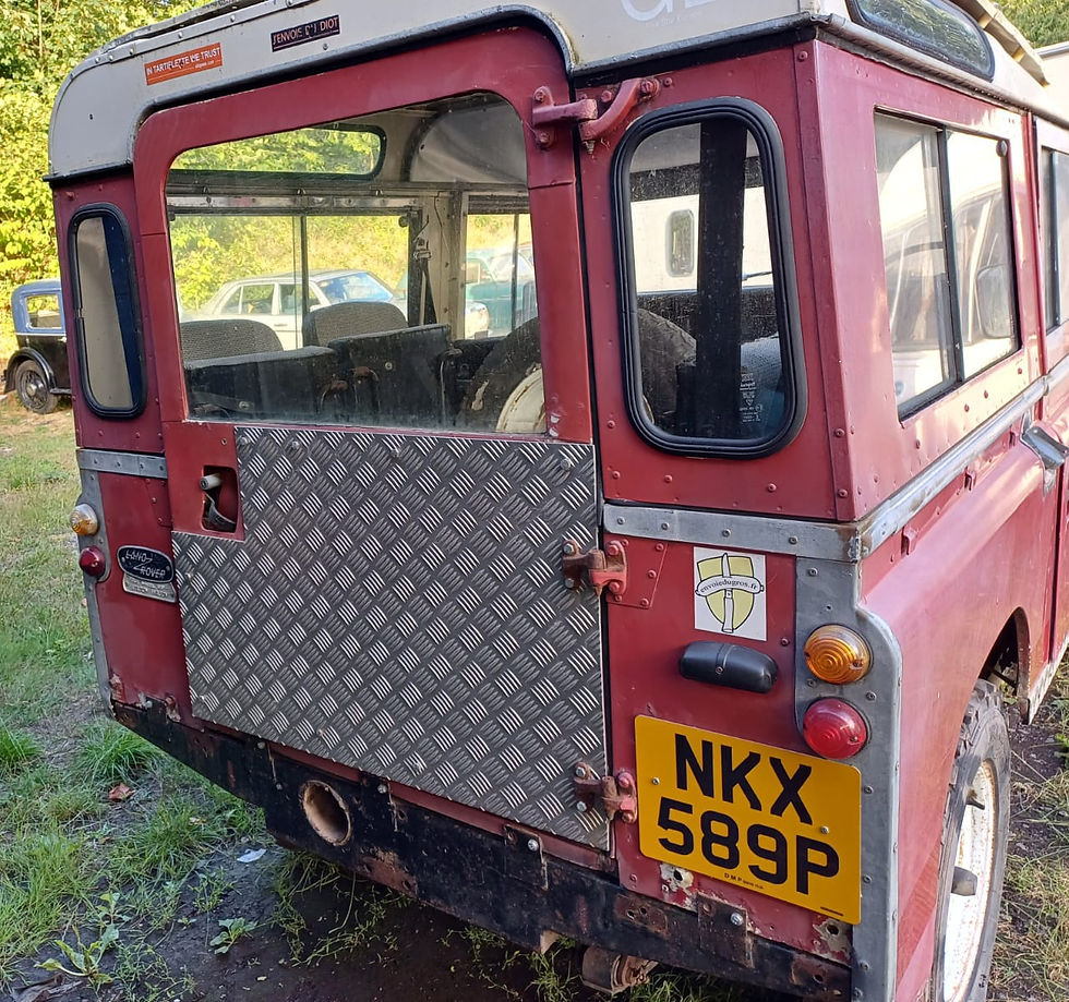 Thumbnail: Sold 1976 Land Rover 88" Diesel Safari project. Starts and drives 