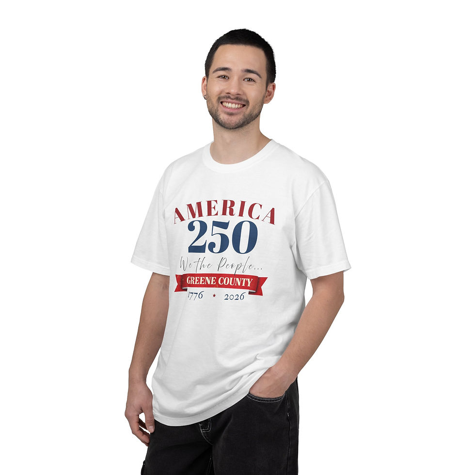Thumbnail: Front “Banner” – Greene County America 250 – Unisex T-Shirt