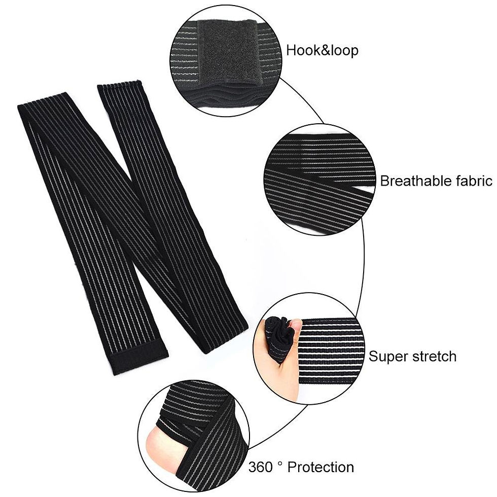 Thumbnail: 1Pcs 40-200cm Compression Bandage Protector Knee Support Brace Sports Elastic El