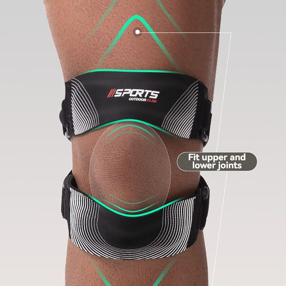 Thumbnail: 1Pcs Sports Patella Strap Adjustable Knee Sleeve Basketball Compression Knee Pad