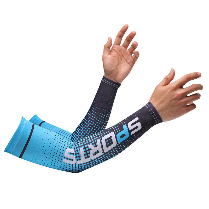 Thumbnail: Sport Ice Arm Sleeves for Men Cycling UV Solar Cuff Breathable Summer Sun Protec