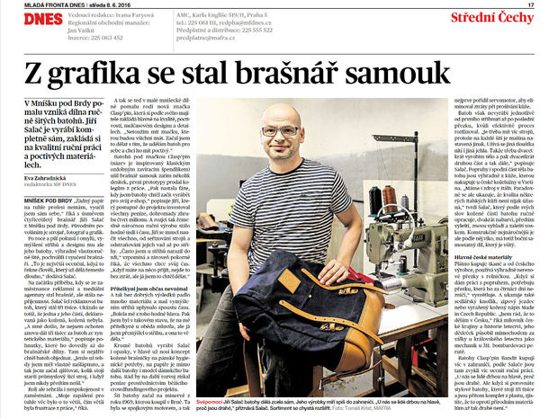 MF DNES NÁM VĚNOVALA ČLÁNEK, DĚKUJEME