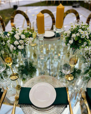 wedding decor table set up