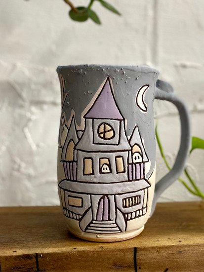 Haunted House Halloween Mug