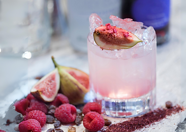 Vodka, Fig & Raspberry Cocktail