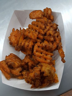 Sweet Potato Fries at Kinney Creek Brewery. From Catering For All It's Worth Food Truck until 8 pm