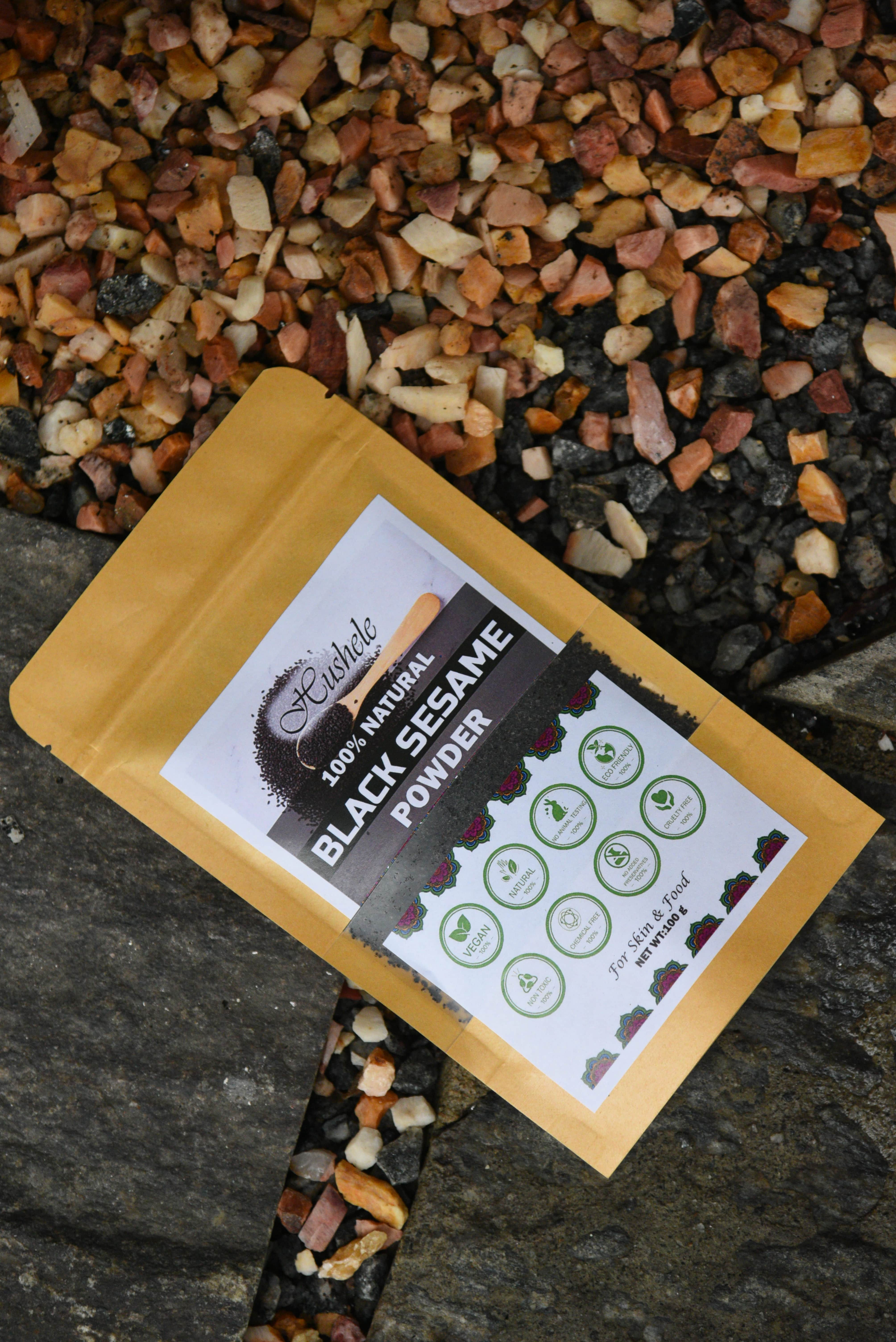 Hushele Black Sesame Powder Pack 100g