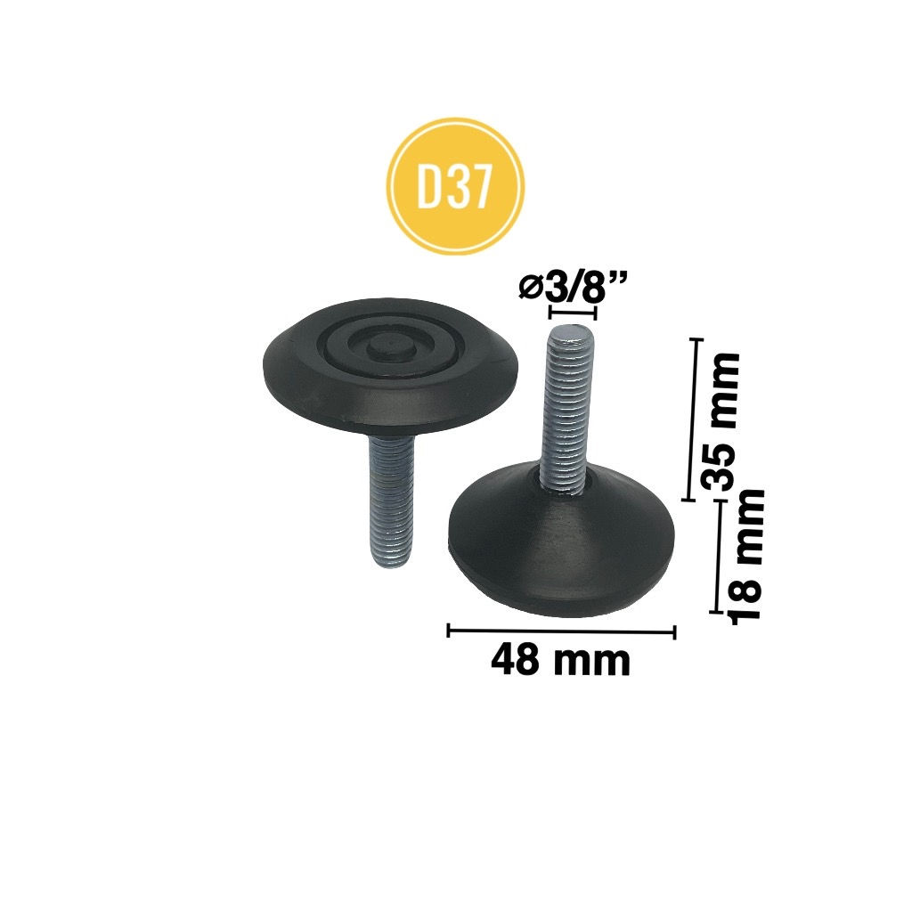 3/8"สกรู 48 มม ฐาน (D37) สกรูปรับระดับ