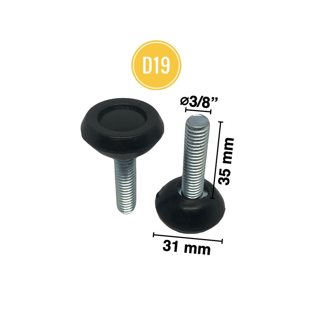 3/8" สกรู 31มม ฐาน (D19) สกรูปรับระดับ