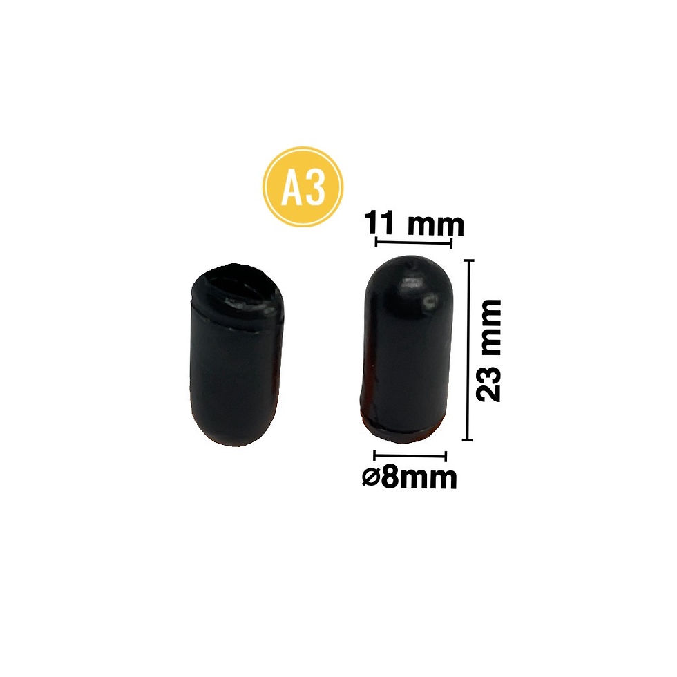 11 mm จุกพลาสติกกลมสวมนอก (A3) djung plastics