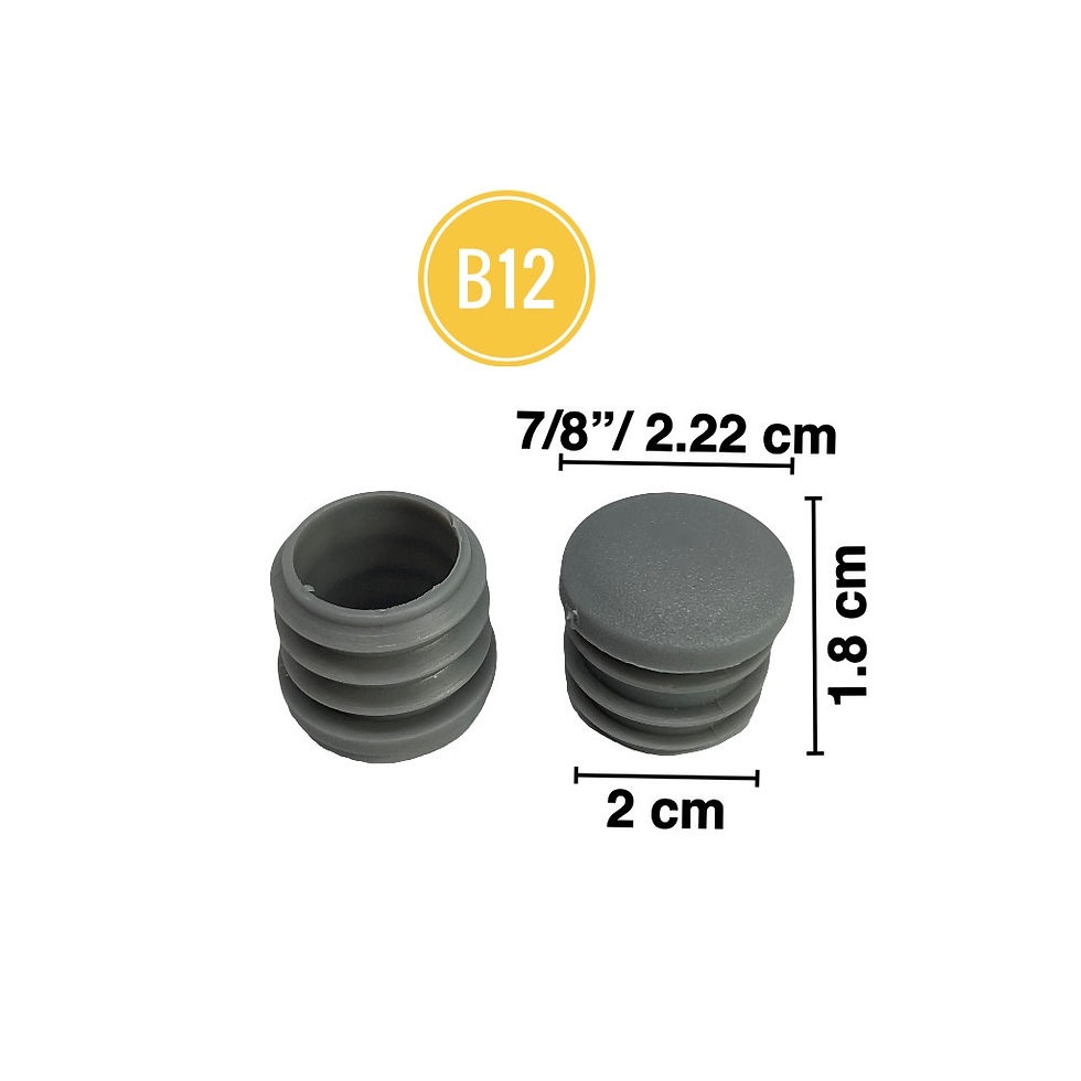 7/8" จุกพลาสติกกลมสวมใน หัวทราย (B12) dj plastics