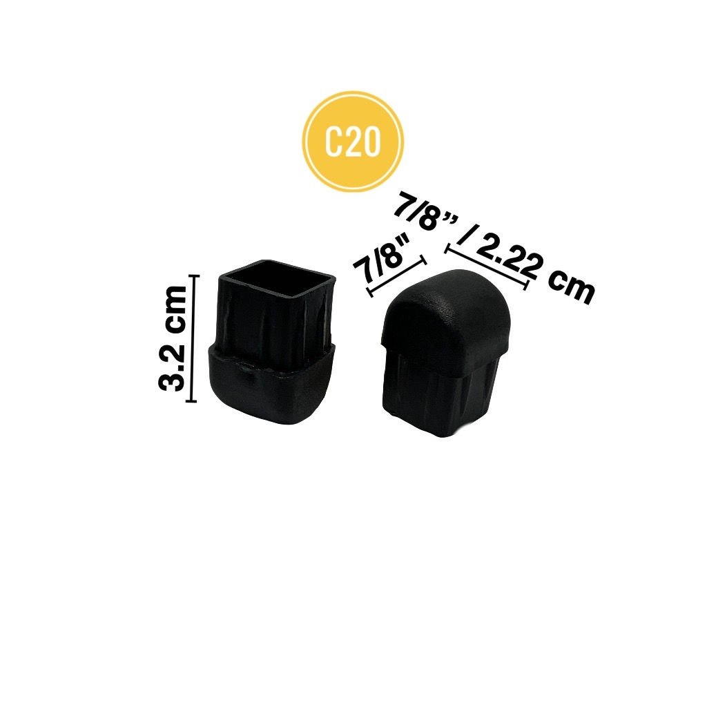 7/8" สี่เหลี่ยมสวมใน หัวโค้ง (C20) dj plastics