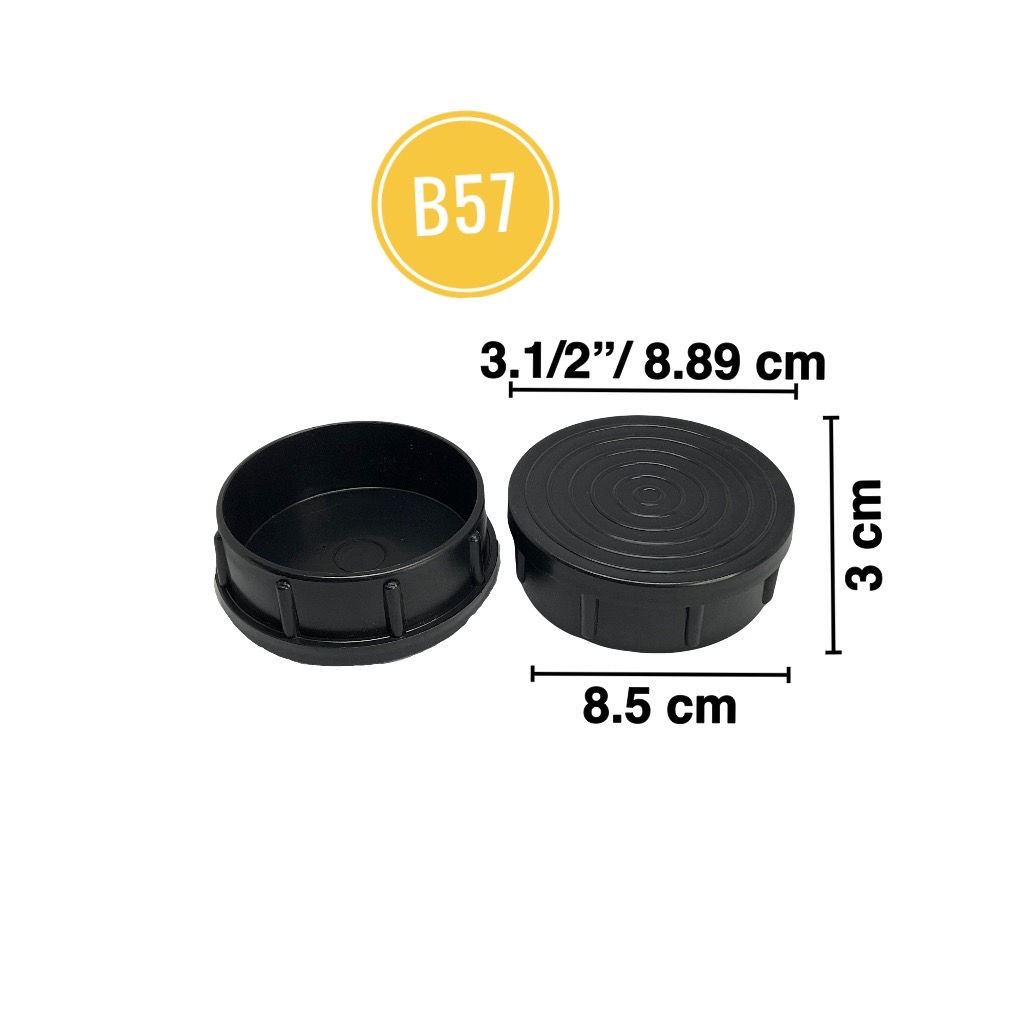 3.1/2"  จุกพลาสติกกลม สวมใน (B57) dj plasitcs