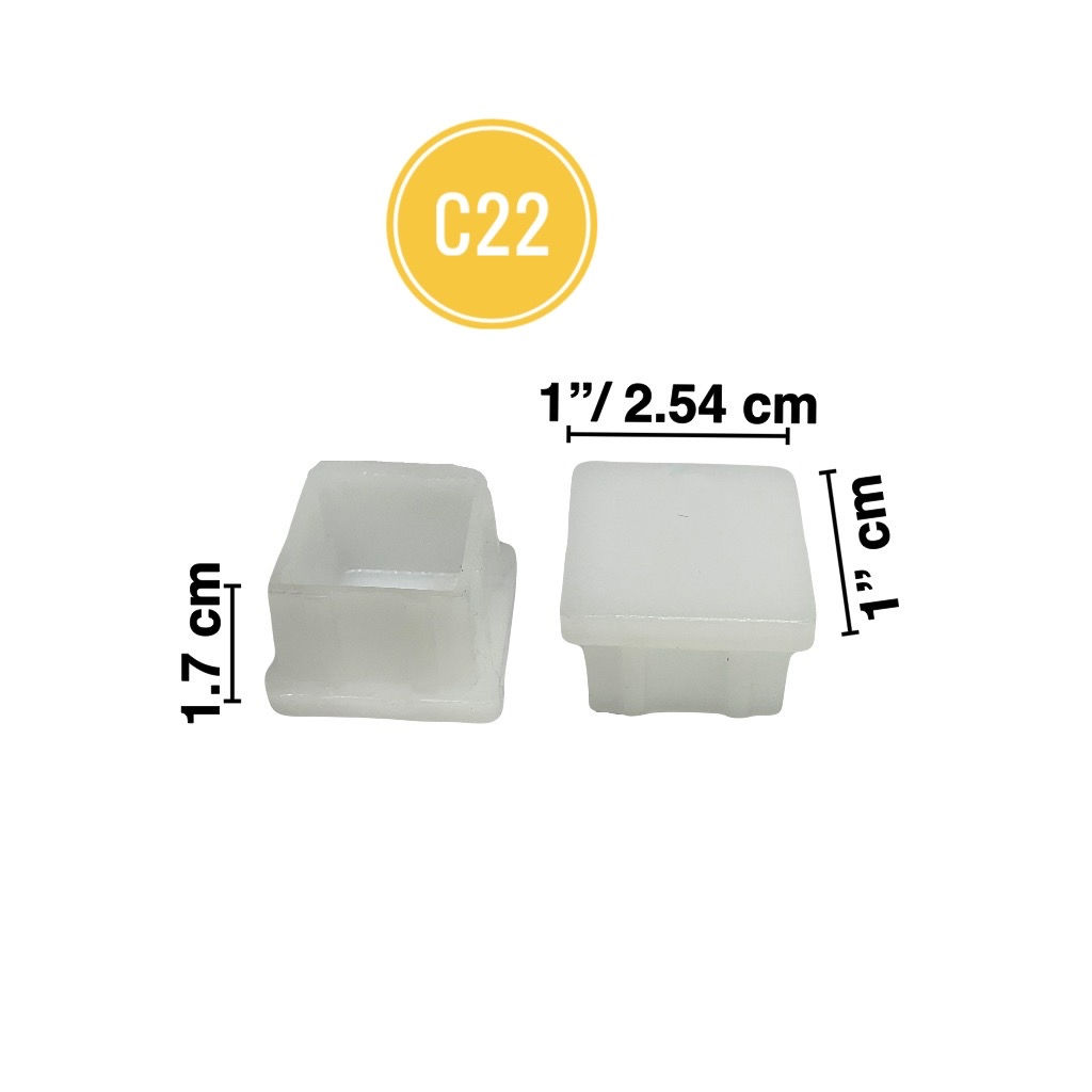 1"  สี่เหลี่ยมสวมใน (C22) djung plastics