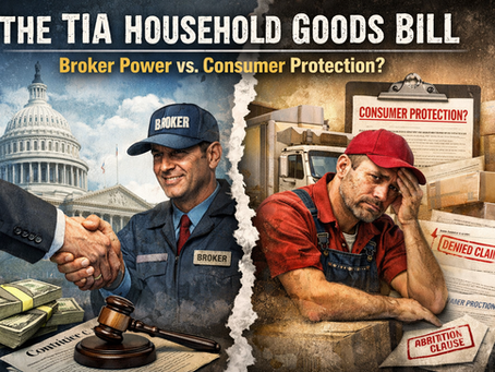 The TIA Household Goods Bill: How “Consumer Protection” Became Broker Protection