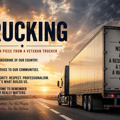 Trucking “An Opinion Piece from A Veteran Trucker”