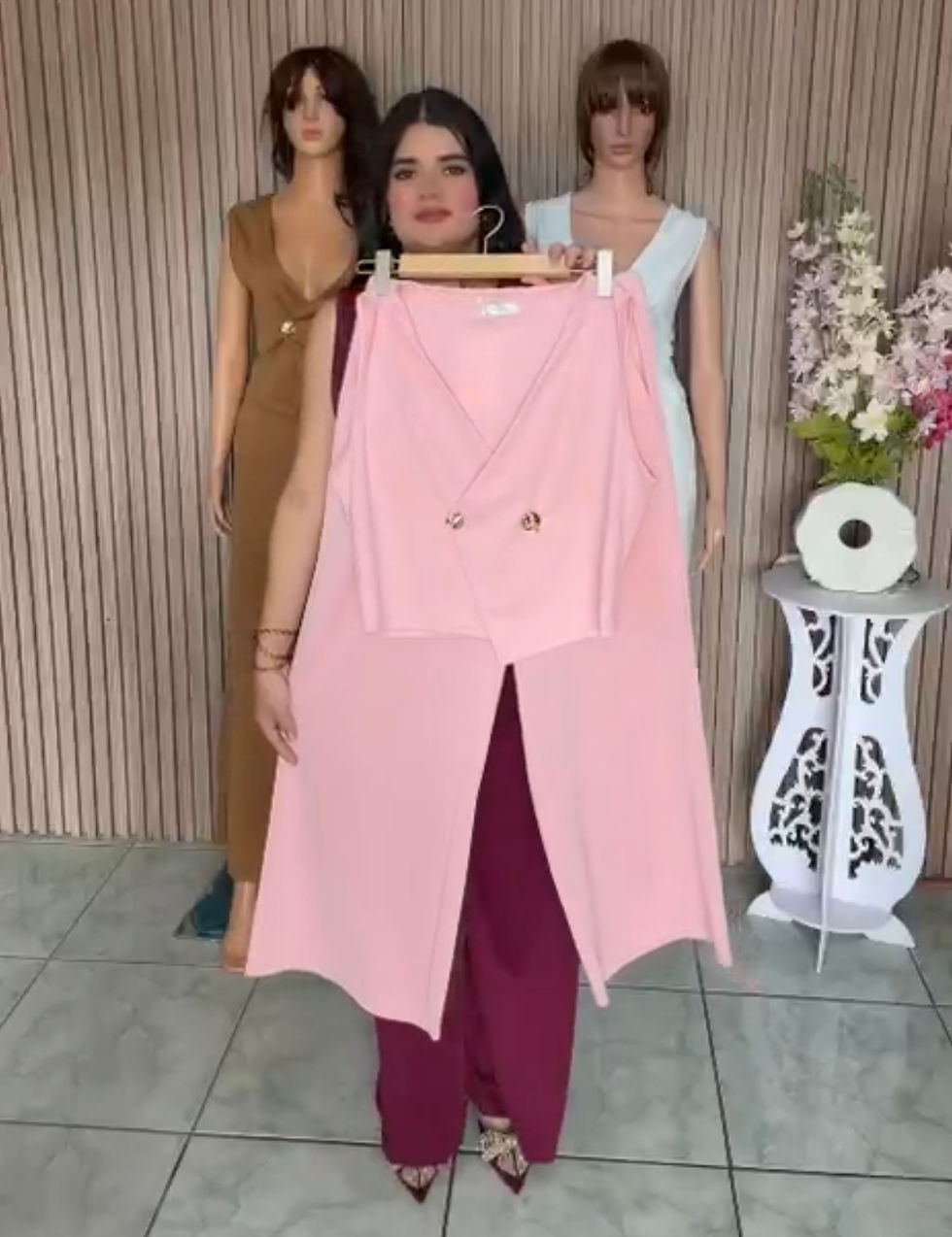 Thumbnail: TB82 Media docena conjunto de pantalón y chaleco 