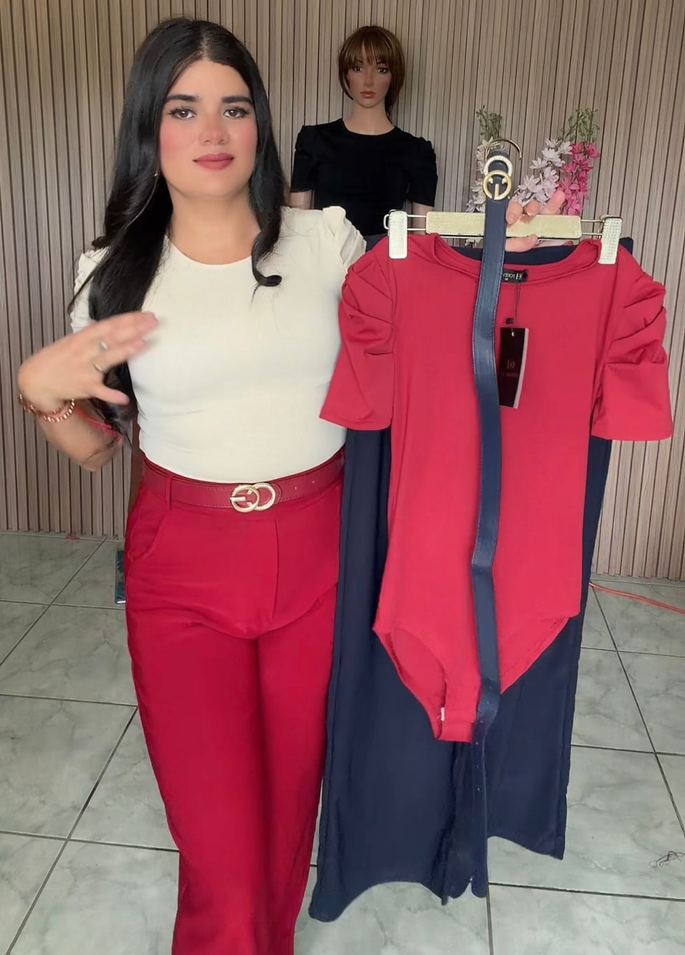 Miniatura: 7466/121 conjunto de palazo y blusa