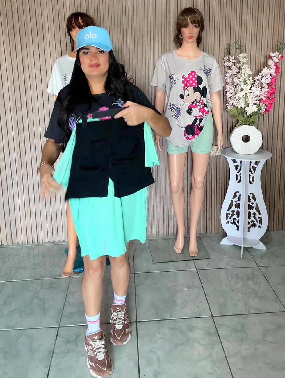 Miniatura: DK628-Conjunto  short y blusa minie