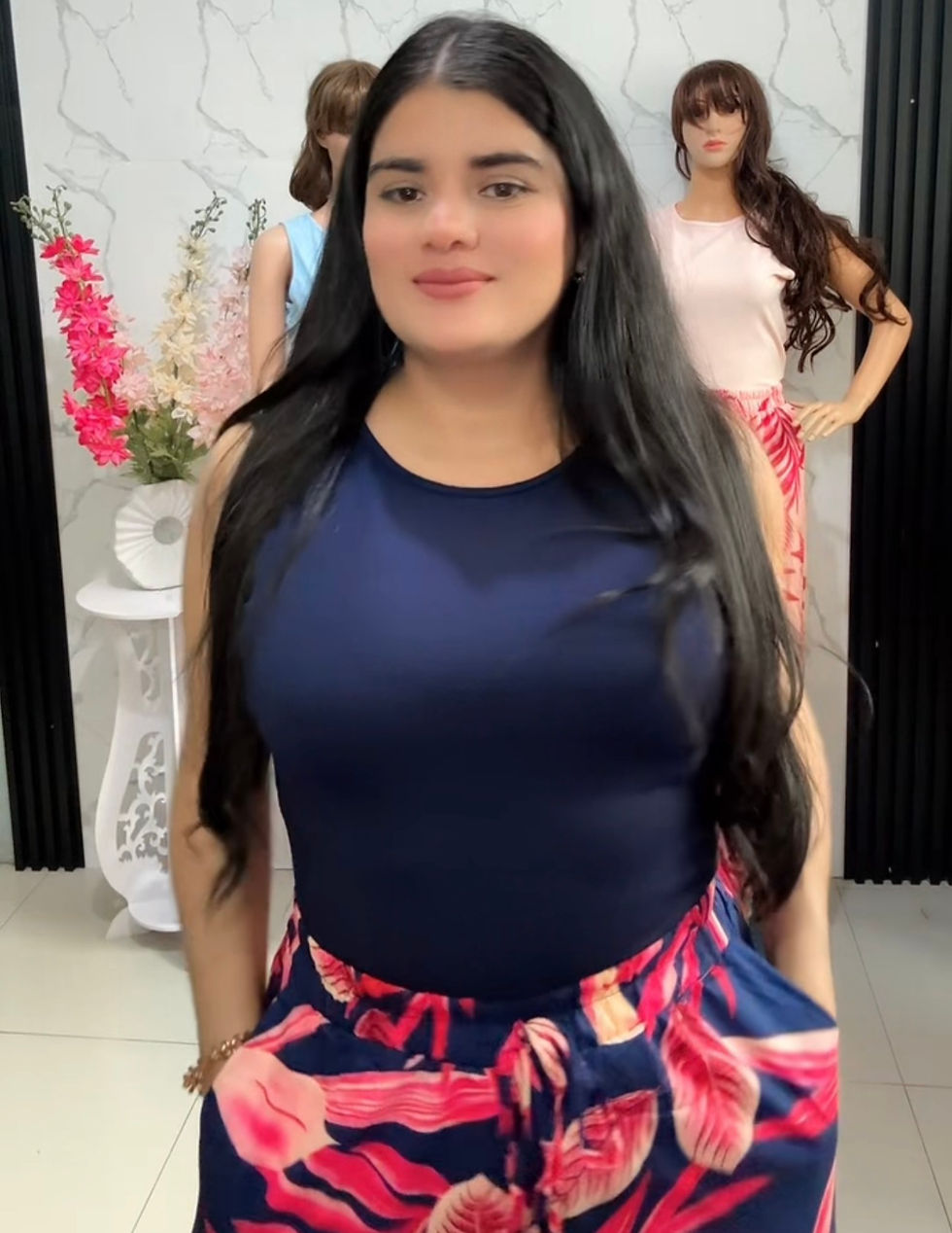 Miniatura: SY0313-/Conjunto de palazo y blusa