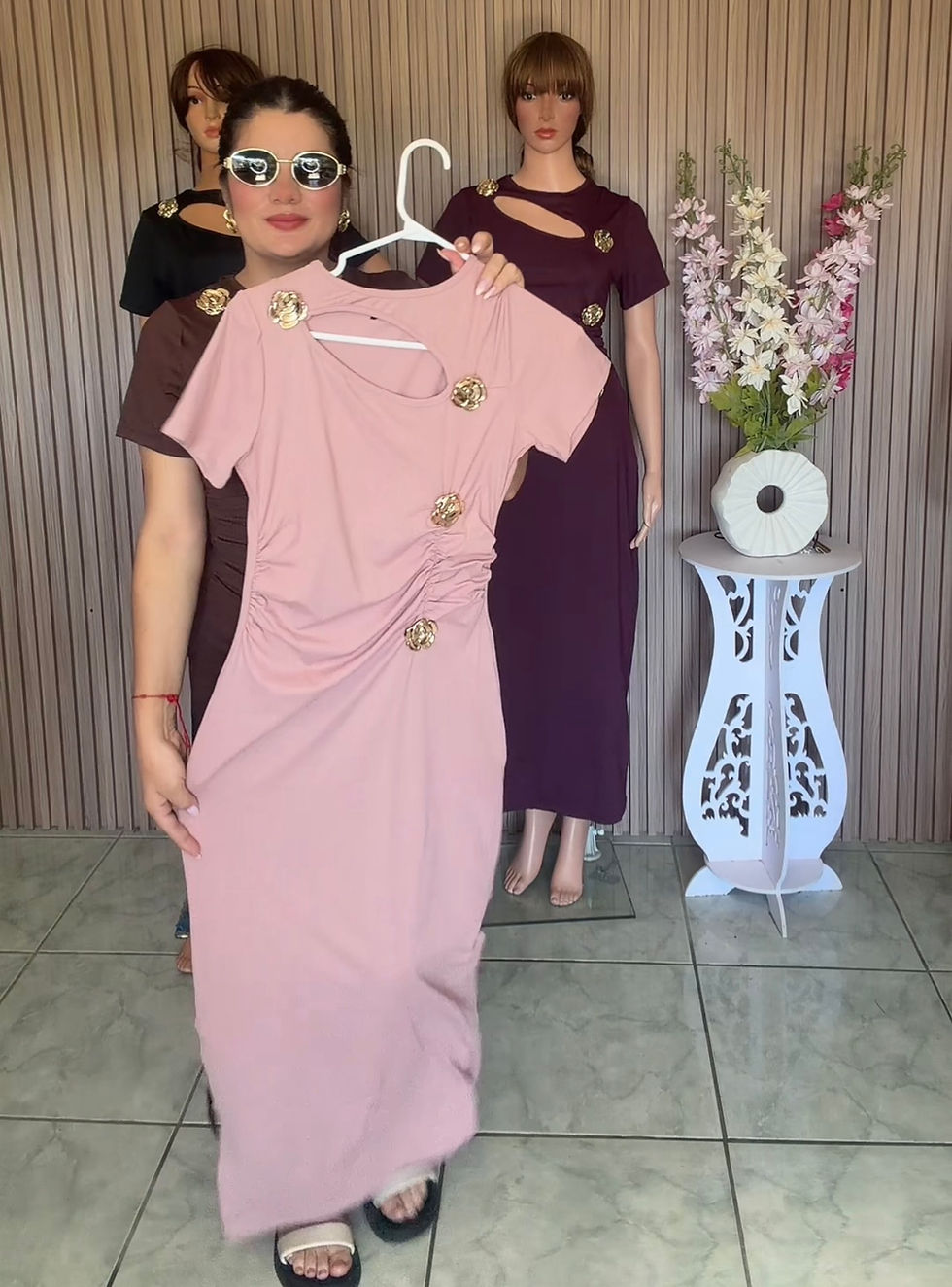 Miniatura: LF2626 Conjunto elegante falda y blusa