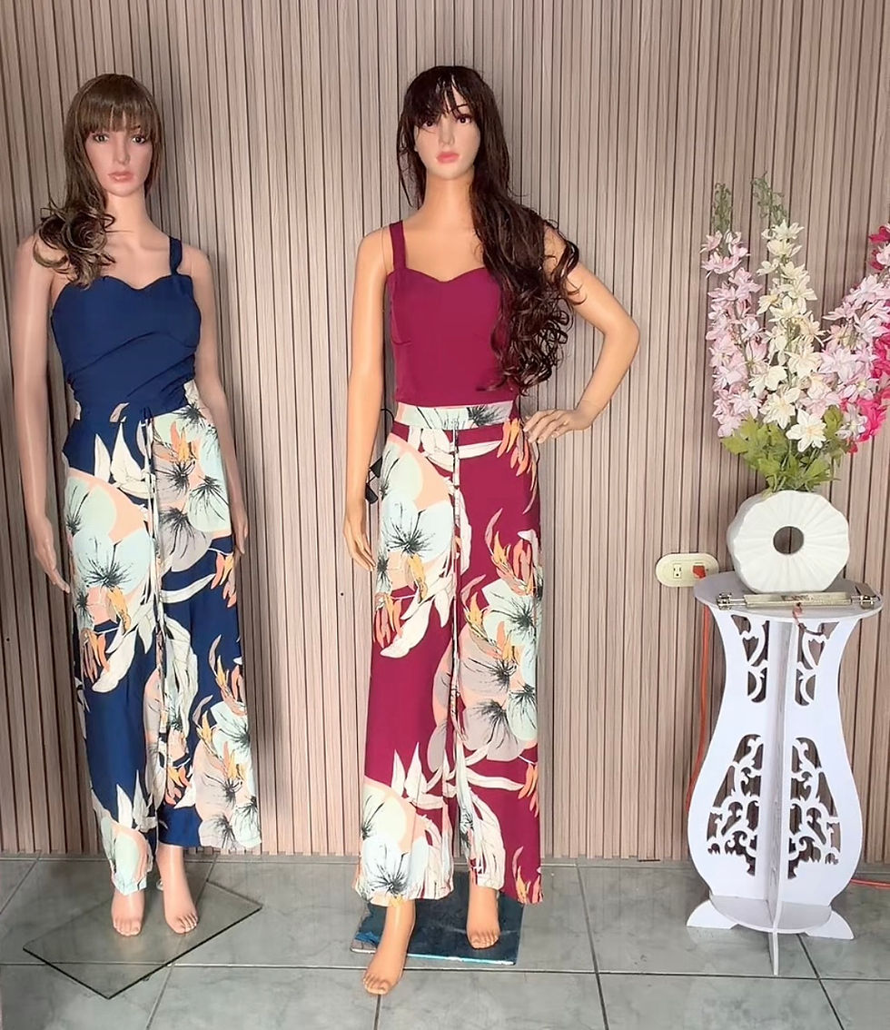 Thumbnail: Sy0289- conjunto de pantalón y blusa de tirantes 