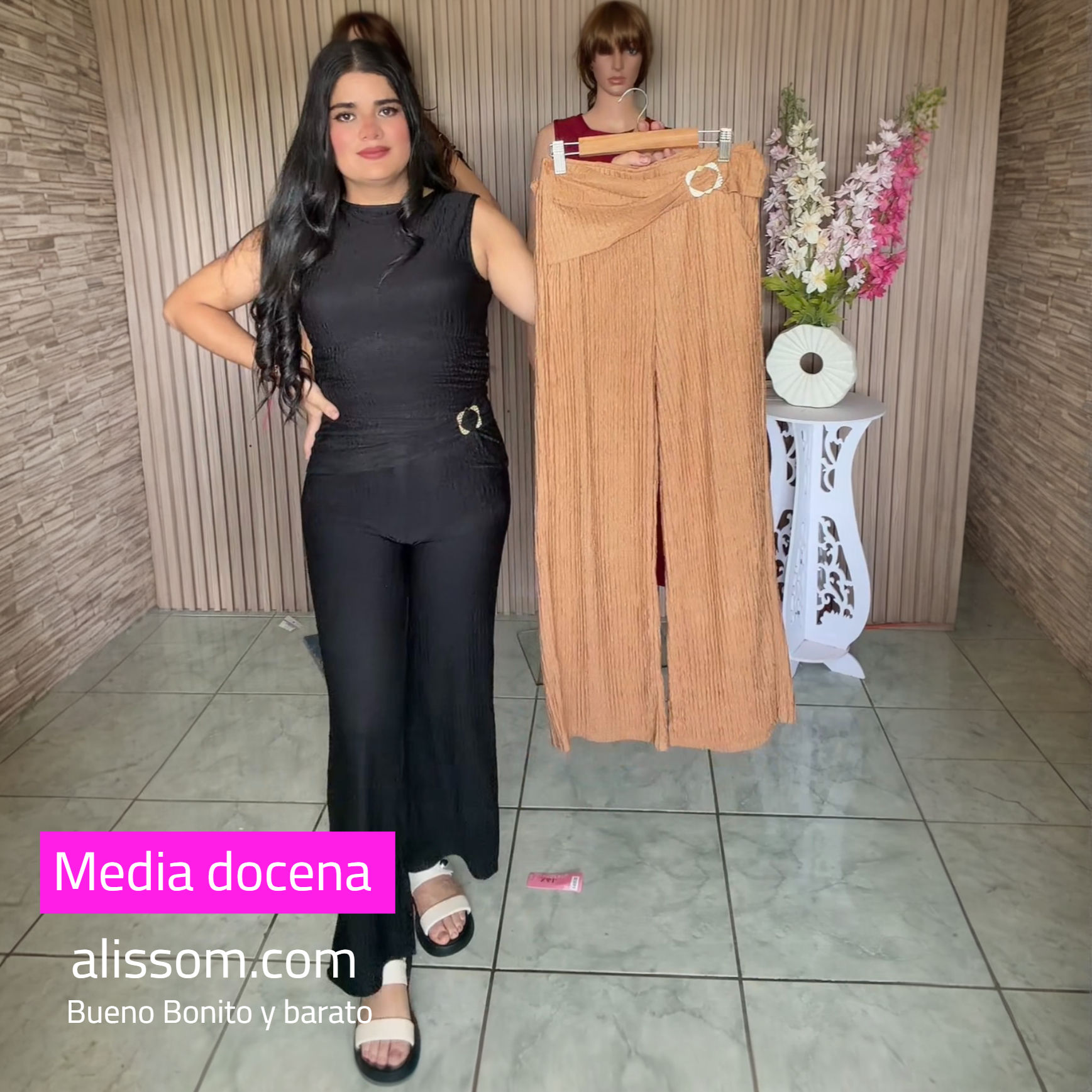 EF272 media dicen conjunto de pantalón y blusa