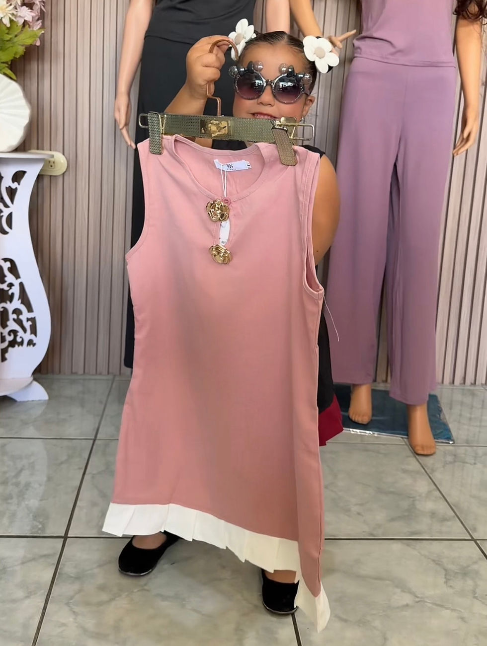 Thumbnail: Z0486 vestido niña elegante 
