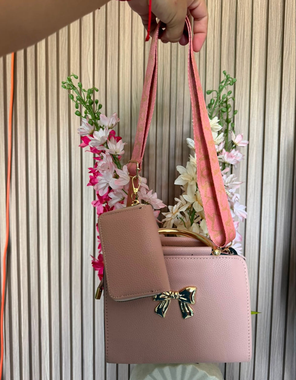 Miniatura: WXL-132 cartera con broche de moña 