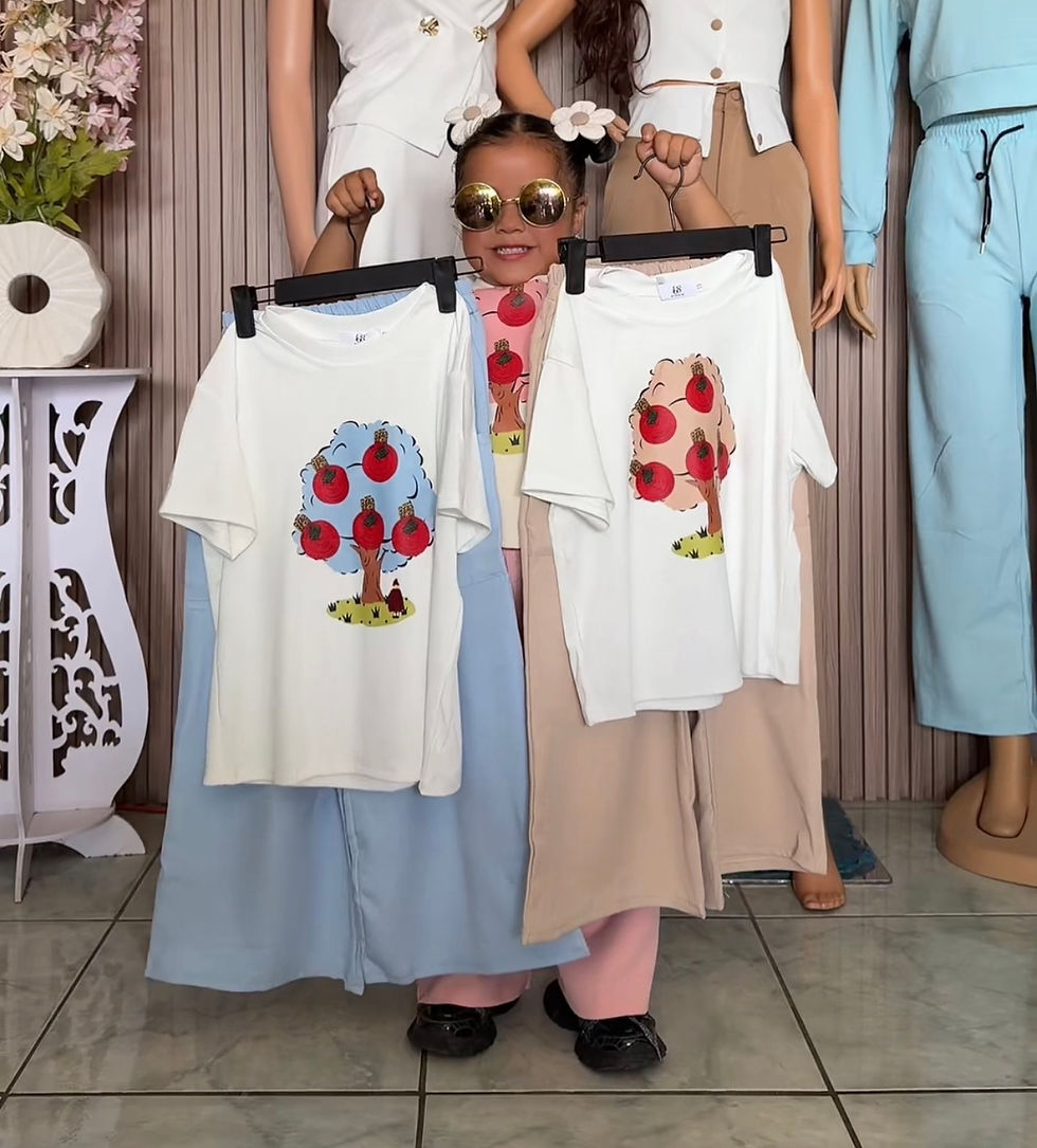 Miniatura: XA523   conjunto de pantalón y blusa de manzanas