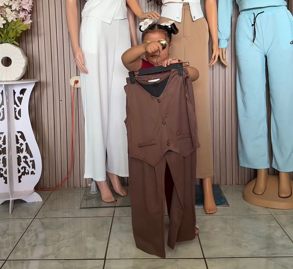 Thumbnail: XYJ031 Comjunto de pantalón y chaleco 