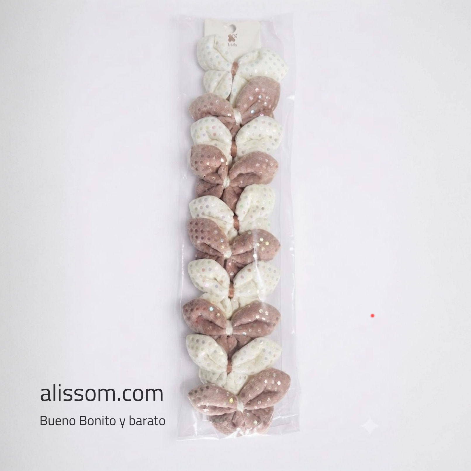 HY2236 pinza para cabello con puntos brillantes