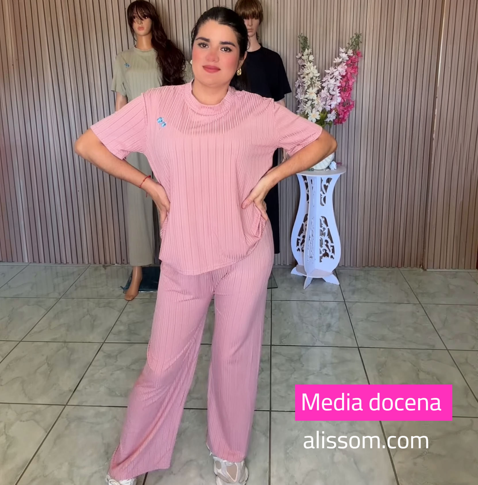 XL-08 media docena conjunto de pantano y blusa