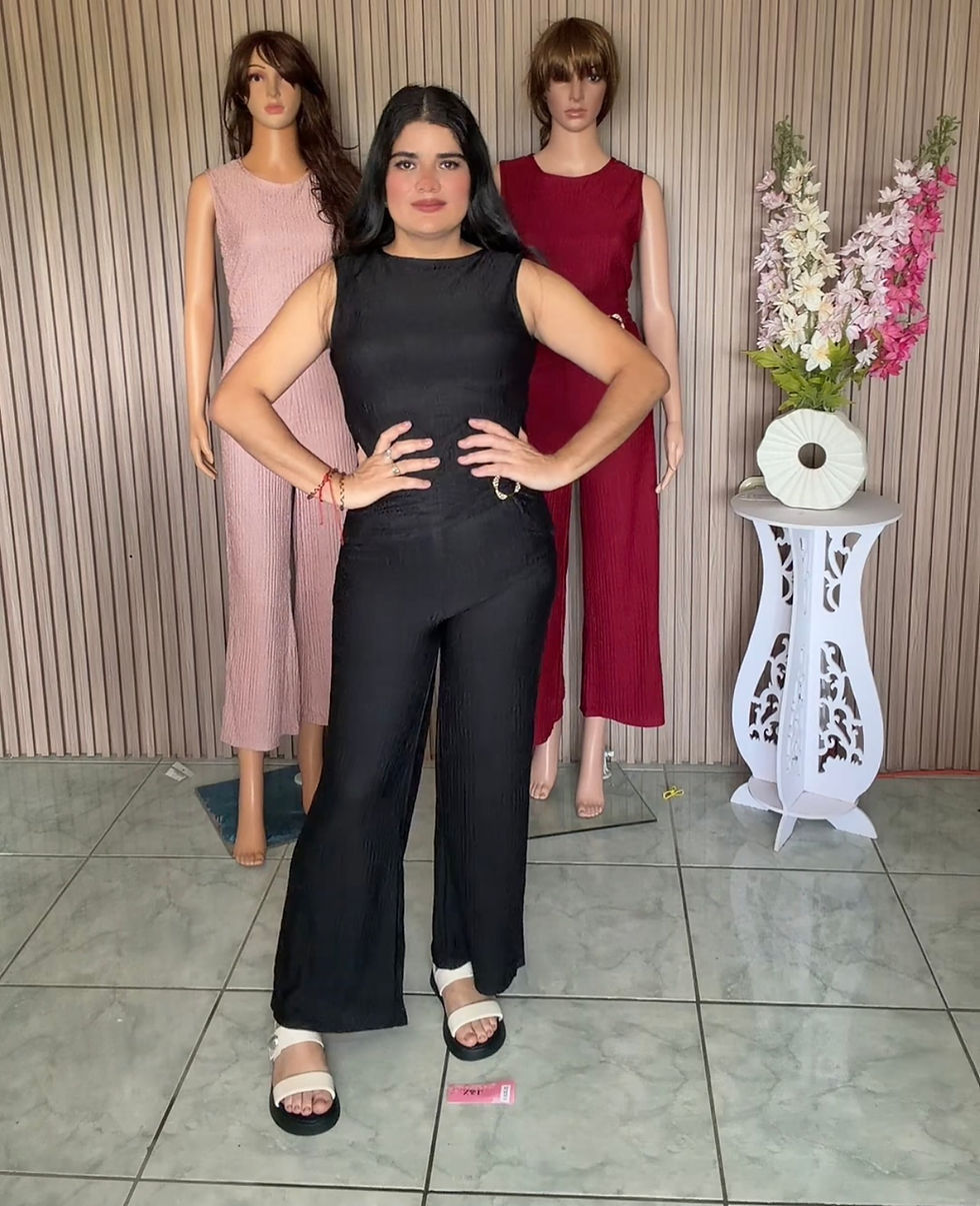 Thumbnail: EF272 media dicen conjunto de pantalón y blusa 