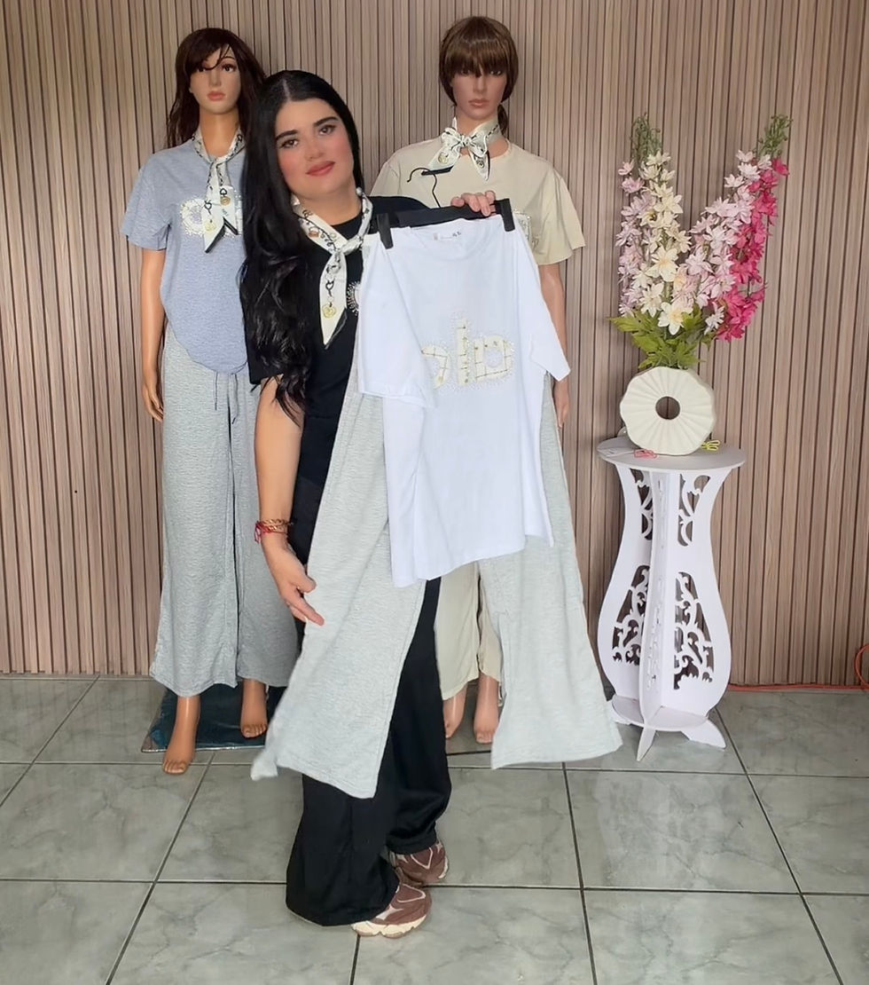 Thumbnail: HQ333/YBC-001 Media docena  conjunto de pans y blusa con diseños alo