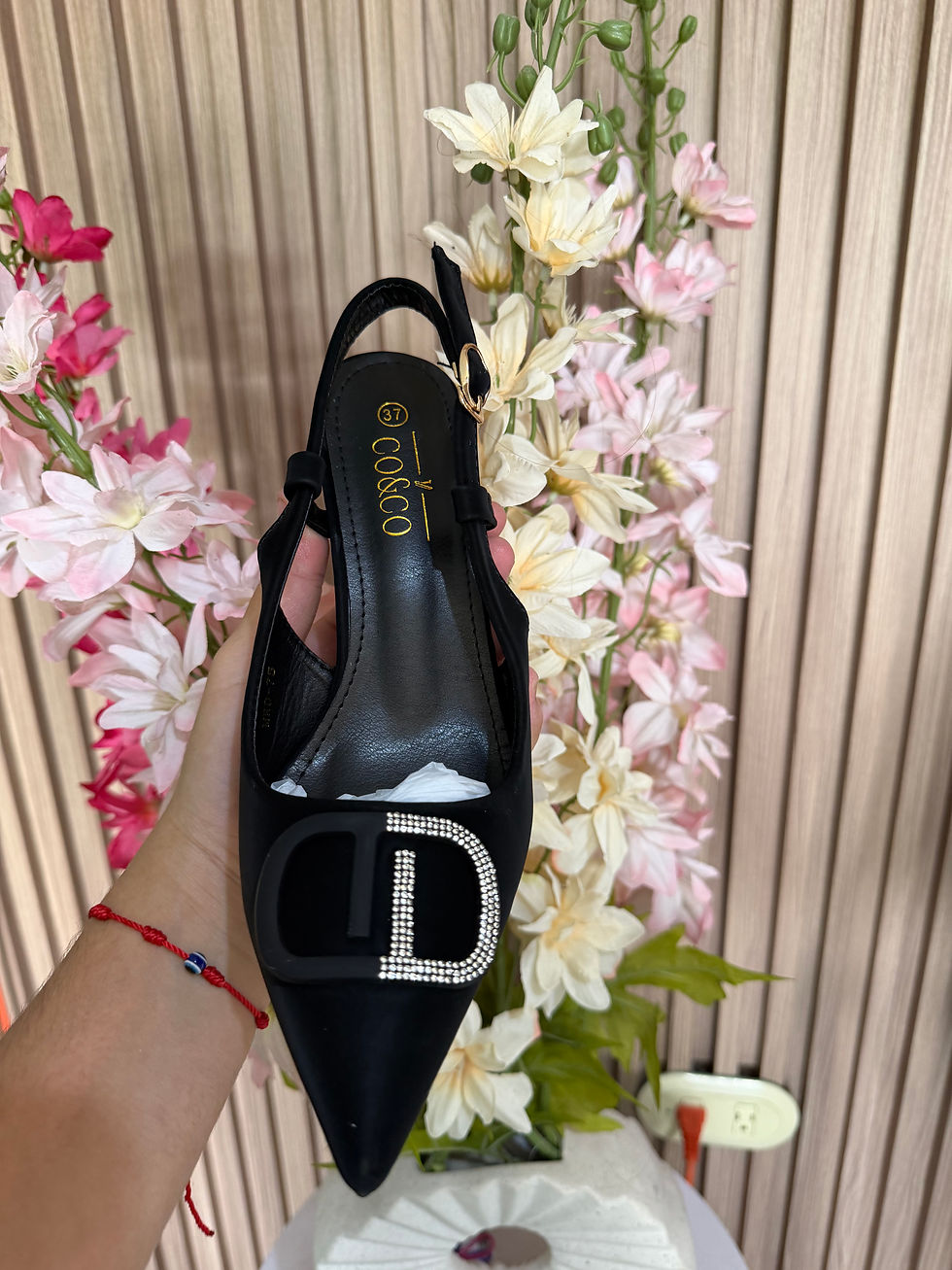 Thumbnail: MRD-75 zapato de tacón con broche diantado 