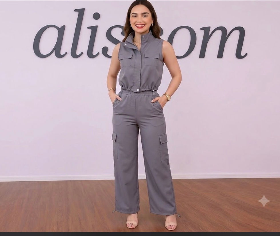 Miniatura: WE2111 conjunto de pantalón y blusa 