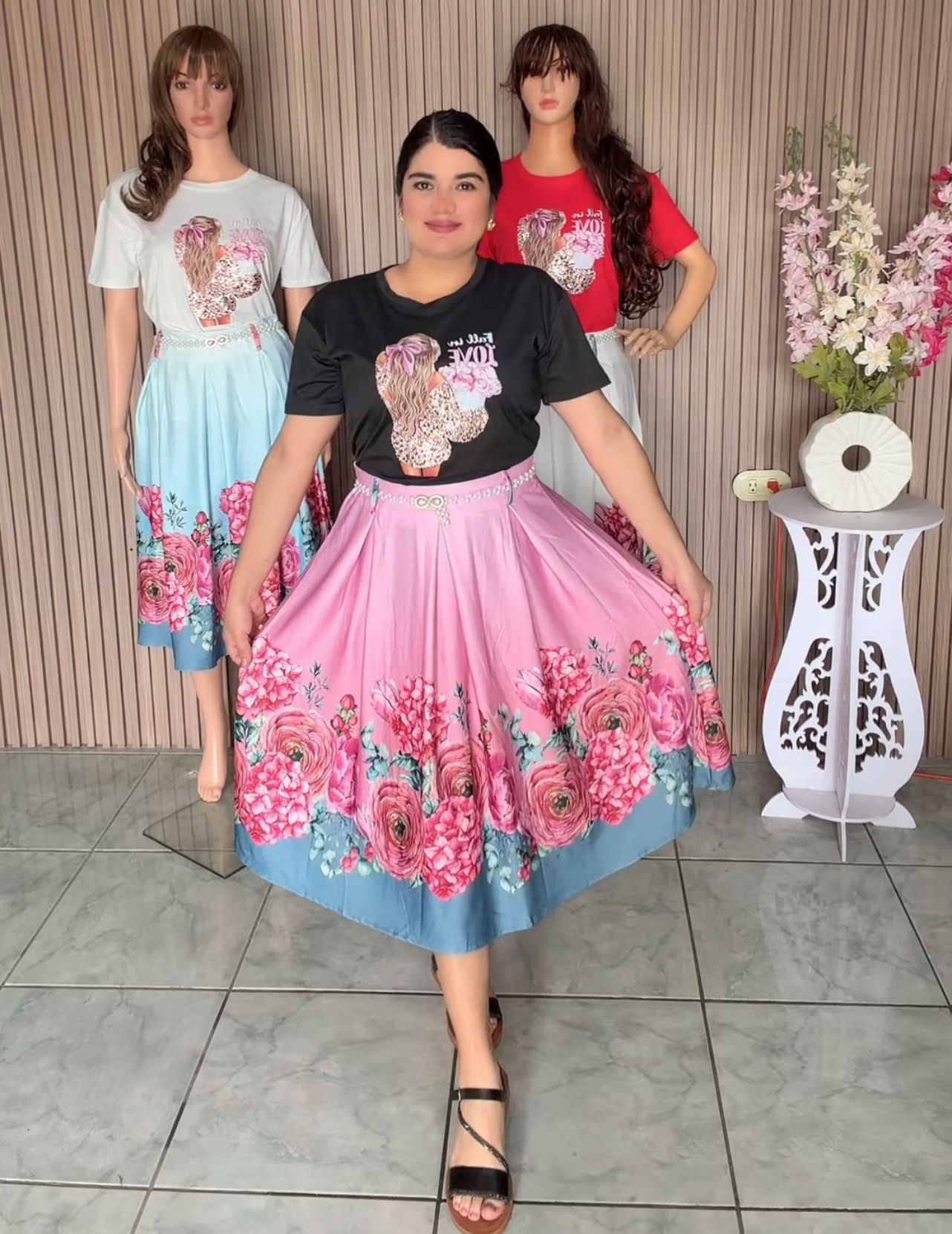 1034-conjunto de falda y blusa s