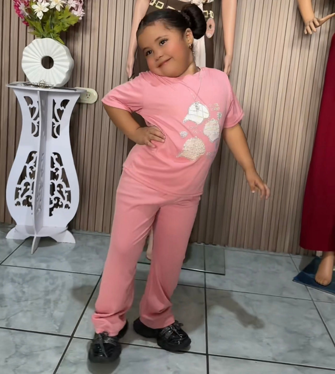SJ029 conjunto de pantalón y blusa para niña
