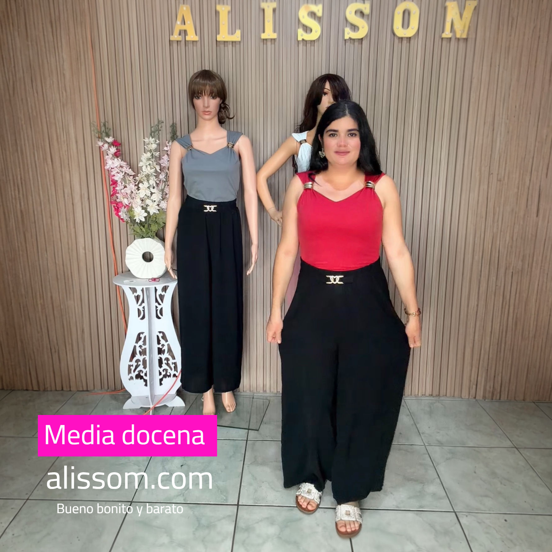 86 Media docena conjunto de palazo y body